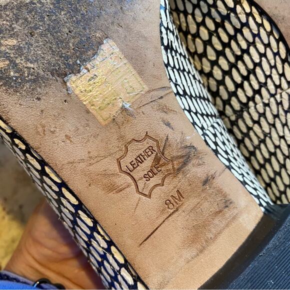 Tory Burch $300 King Cobra Pascal Smoking Pointed slip on Loafers Size 8 - Picture 6 of 13